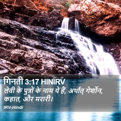 गिनती 3:17 HINIRV Bible Verse Image