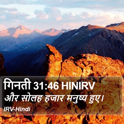 गिनती 31:46 HINIRV Bible Verse Image