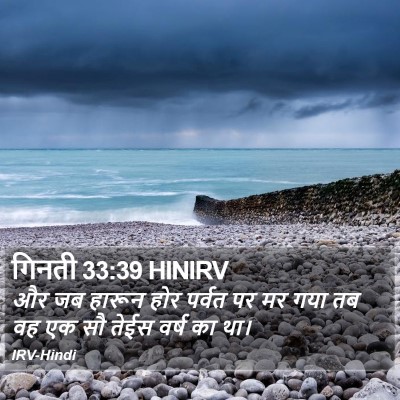 गिनती 33:39 HINIRV Bible Verse Image