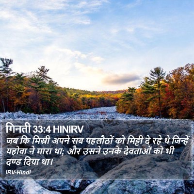 गिनती 33:4 HINIRV Bible Verse Image