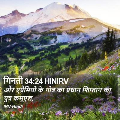 गिनती 34:24 HINIRV Bible Verse Image