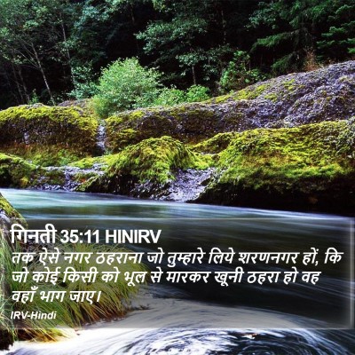 गिनती 35:11 HINIRV Bible Verse Image