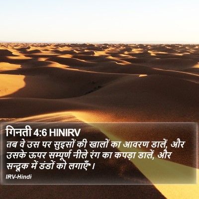 गिनती 4:6 HINIRV Bible Verse Image