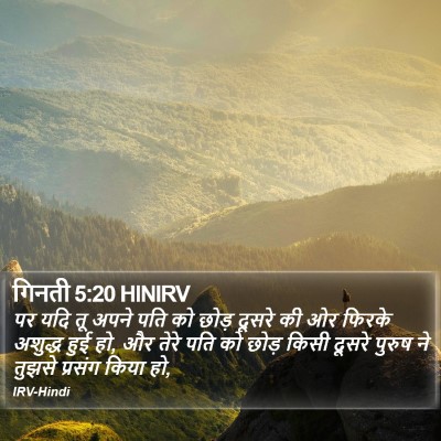 गिनती 5:20 HINIRV Bible Verse Image