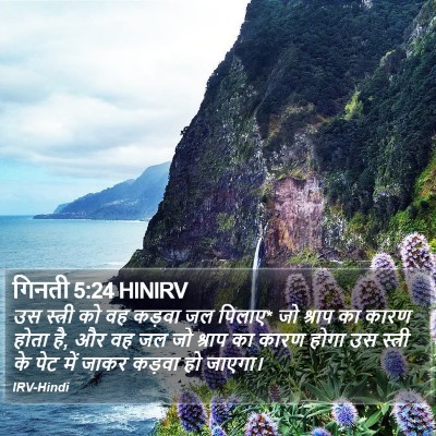 गिनती 5:24 HINIRV Bible Verse Image