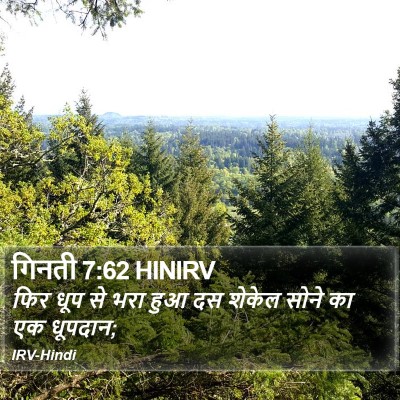 गिनती 7:62 HINIRV Bible Verse Image