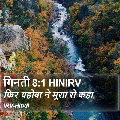 गिनती 8:1 HINIRV Bible Verse Image
