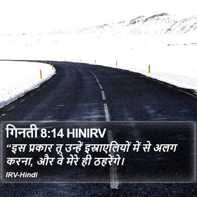 गिनती 8:14 HINIRV Bible Verse Image