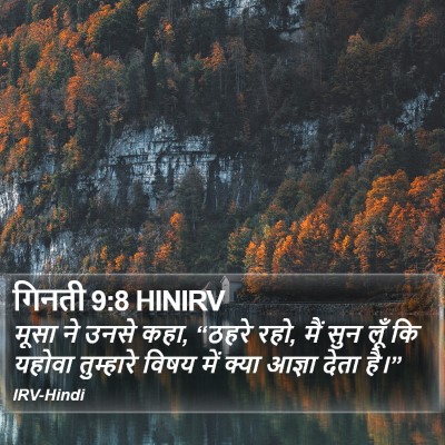 गिनती 9:8 HINIRV Bible Verse Image