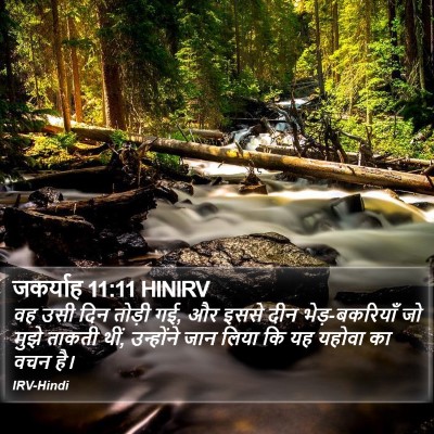 जकर्याह 11:11 HINIRV Bible Verse Image