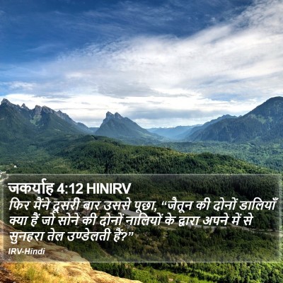 जकर्याह 4:12 HINIRV Bible Verse Image