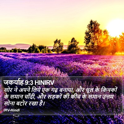जकर्याह 9:3 HINIRV Bible Verse Image