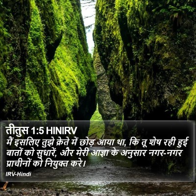 तीतुस 1:5 HINIRV Bible Verse Image