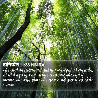 दानिय्येल 11:33 HINIRV Bible Verse Image
