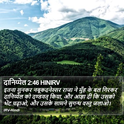 दानिय्येल 2:46 HINIRV Bible Verse Image