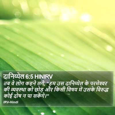 दानिय्येल 6:5 HINIRV Bible Verse Image