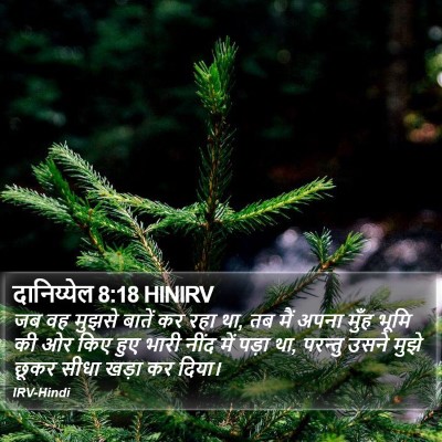 दानिय्येल 8:18 HINIRV Bible Verse Image