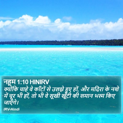 नहूम 1:10 HINIRV Bible Verse Image