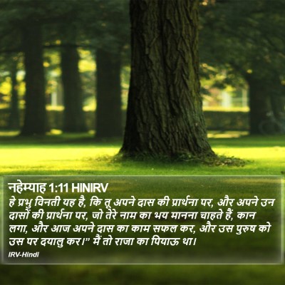 नहेम्याह 1:11 HINIRV Bible Verse Image