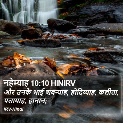 नहेम्याह 10:10 HINIRV Bible Verse Image