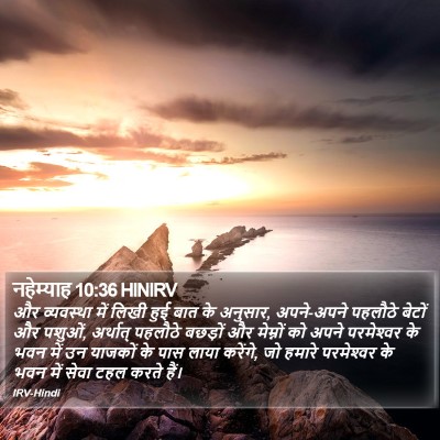 नहेम्याह 10:36 HINIRV Bible Verse Image