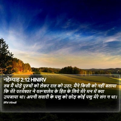 नहेम्याह 2:12 HINIRV Bible Verse Image