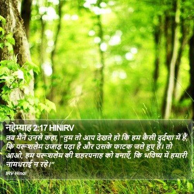 नहेम्याह 2:17 HINIRV Bible Verse Image