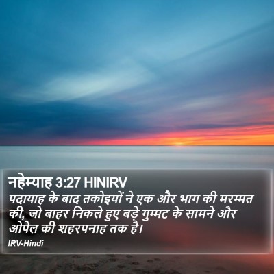 नहेम्याह 3:27 HINIRV Bible Verse Image