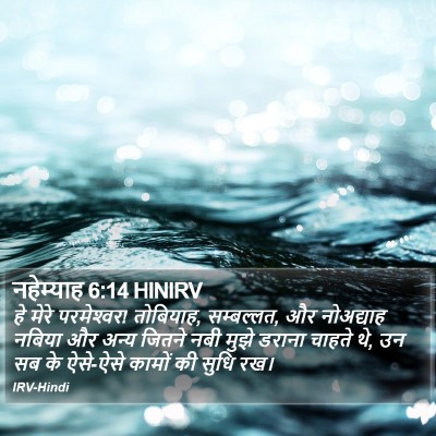नहेम्याह 6:14 HINIRV Bible Verse Image