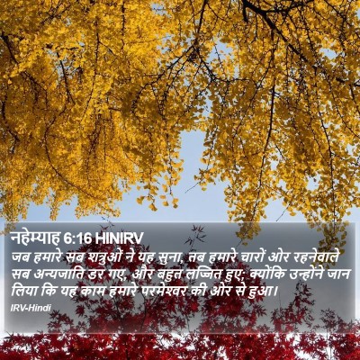 नहेम्याह 6:16 HINIRV Bible Verse Image