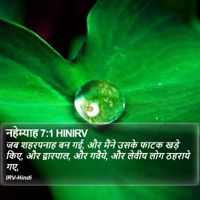 नहेम्याह 7:1 HINIRV Bible Verse Image
