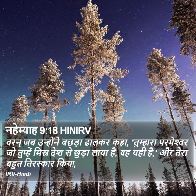नहेम्याह 9:18 HINIRV Bible Verse Image
