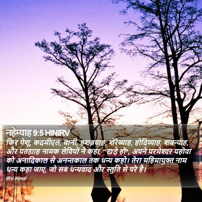 नहेम्याह 9:5 HINIRV Bible Verse Image