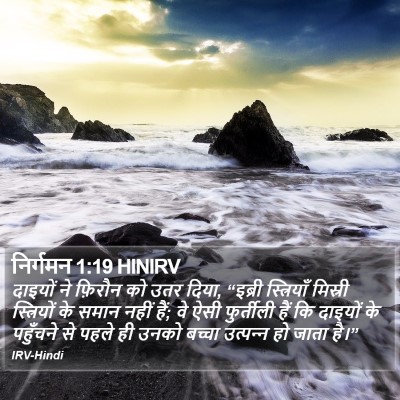 निर्गमन 1:19 HINIRV Bible Verse Image