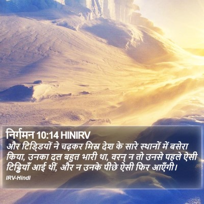 निर्गमन 10:14 HINIRV Bible Verse Image