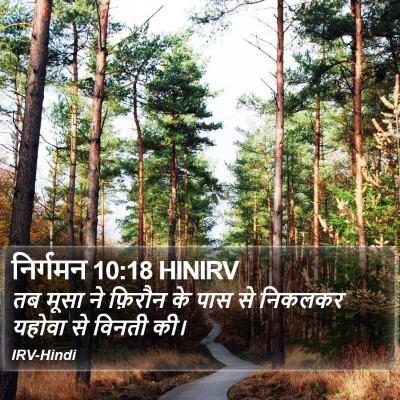 निर्गमन 10:18 HINIRV Bible Verse Image