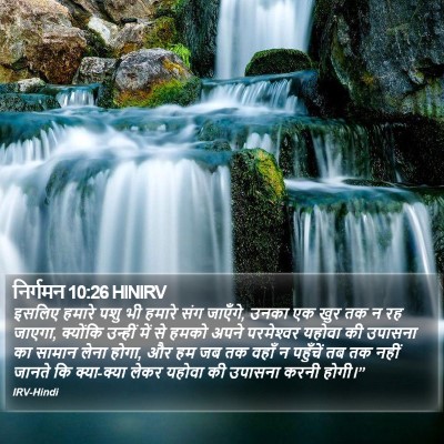 निर्गमन 10:26 HINIRV Bible Verse Image
