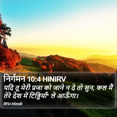 निर्गमन 10:4 HINIRV Bible Verse Image