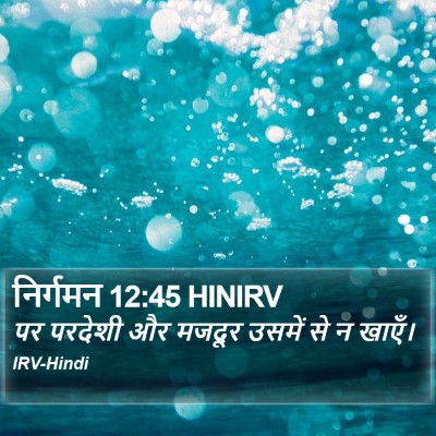 निर्गमन 12:45 HINIRV Bible Verse Image