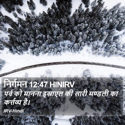 निर्गमन 12:47 HINIRV Bible Verse Image