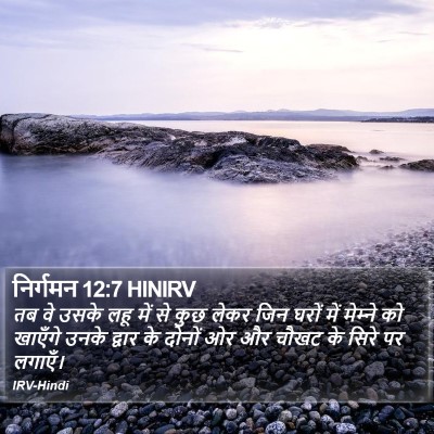निर्गमन 12:7 HINIRV Bible Verse Image