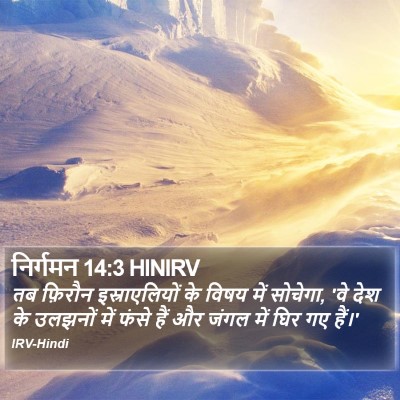 निर्गमन 14:3 HINIRV Bible Verse Image