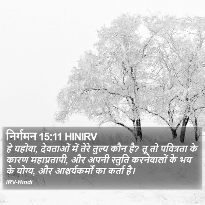 निर्गमन 15:11 HINIRV Bible Verse Image