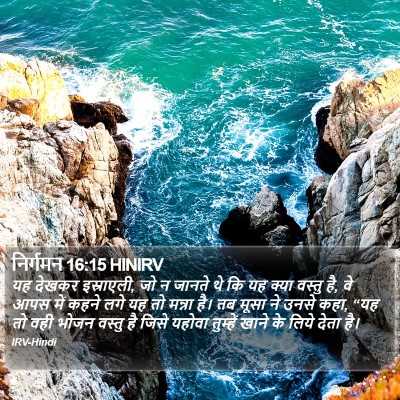निर्गमन 16:15 HINIRV Bible Verse Image