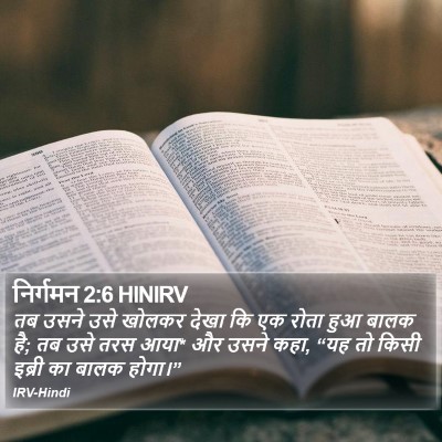 निर्गमन 2:6 HINIRV Bible Verse Image