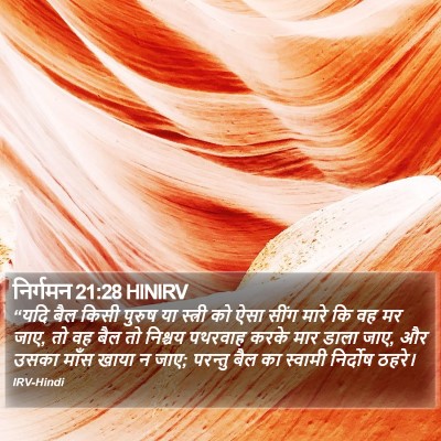 निर्गमन 21:28 HINIRV Bible Verse Image