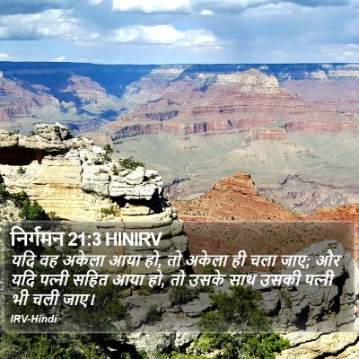 निर्गमन 21:3 HINIRV Bible Verse Image