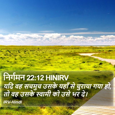 निर्गमन 22:12 HINIRV Bible Verse Image