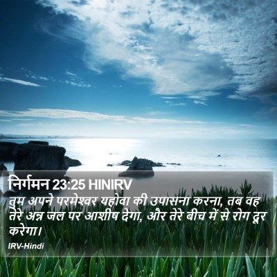 निर्गमन 23:25 HINIRV Bible Verse Image
