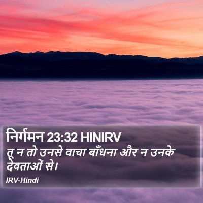 निर्गमन 23:32 HINIRV Bible Verse Image